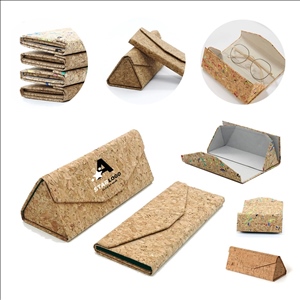 Eco-Friendly Biodegradable Cork Eyeglass Case